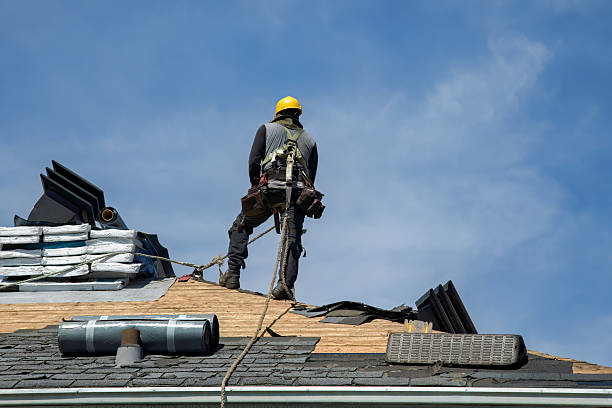 Professional Roofing technician working in Fombell, PA